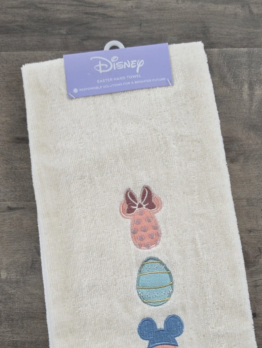 Disney Mickey & Minute Mouse Eggs Easter Hand Towel - Celebrate Together NWT